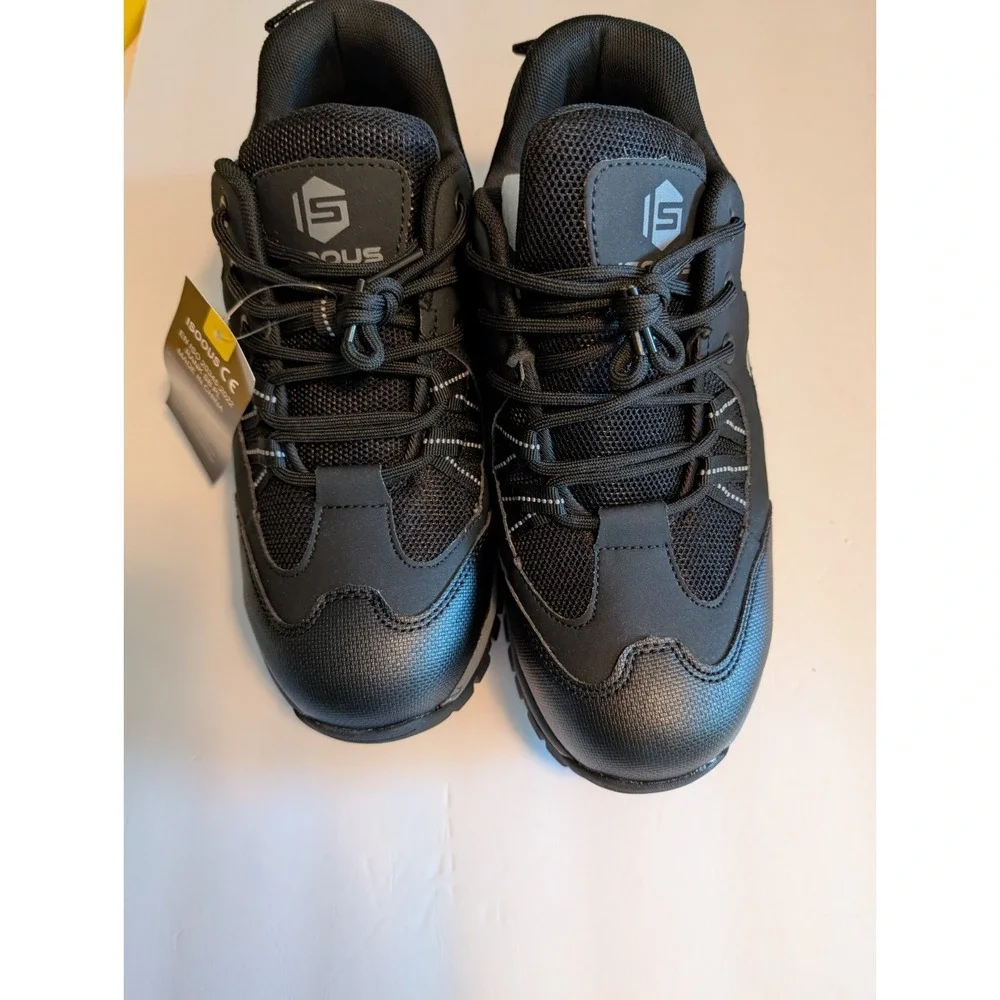 ISOOUS Steel Toe Boots Men's Size 9M Women's Size 10.5 M New without box